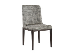 Sunpan 108128 - Elisa Dining Chair - Grey Oak - Naya Check Black